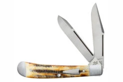 Case Tony Bose HT Trapper Amber Sawcut Jigged Bone