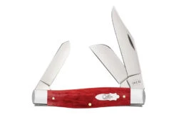 Case Large Stockman - Old Red Smooth Bone