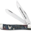 Case Trapper Smooth Color Wash Bone - US Veterans Embellished