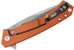 Case Marilla - Orange Aluminum - Black G-10 Inlay - Stonewashed Blade -Knife Online Shop 25886 3 92741.1678397279