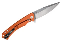 Case Marilla - Orange Aluminum - Black G-10 Inlay - Stonewashed Blade -Knife Online Shop 25886 5 41833.1678397279