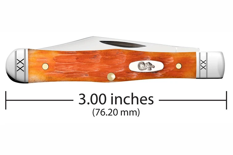 Case Small Swell Center Jack Cayenne Crandall Jigged Bone 2 Case Small Swell Center Jack Cayenne Crandall Jigged Bone - Image 2