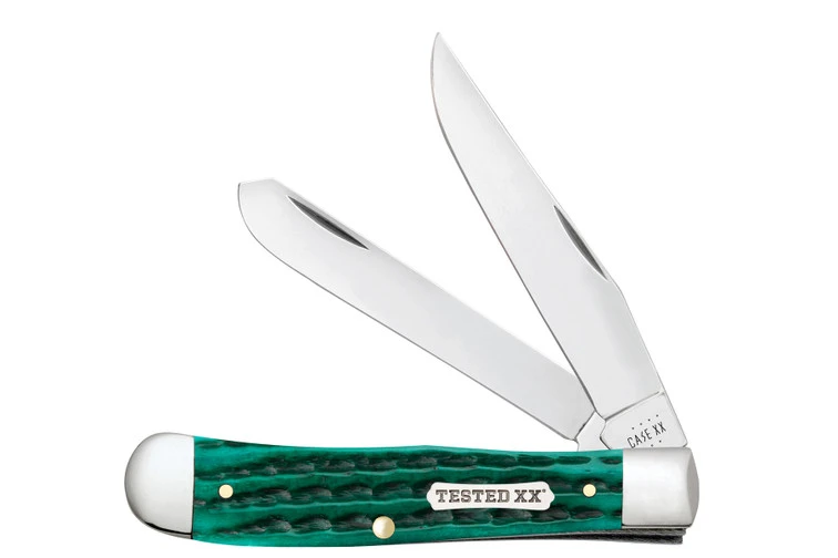 Case Trapper - Jade Kinfolk Jigged Bone 1 Case Trapper - Jade Kinfolk Jigged Bone