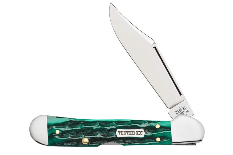 Case Mini CopperLock - Jade Kinfolk Jigged Bone 1 Case Mini CopperLock - Jade Kinfolk Jigged Bone