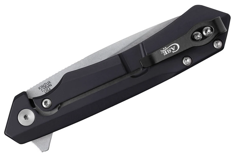 Case Kinzua - Embellsihed Black Milled Aluminum - Tanto 4 Case Kinzua - Embellsihed Black Milled Aluminum - Tanto - Image 4