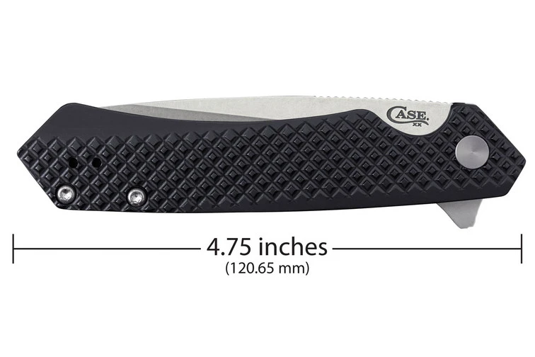 Case Kinzua - Embellsihed Black Milled Aluminum - Tanto 6 Case Kinzua - Embellsihed Black Milled Aluminum - Tanto - Image 6