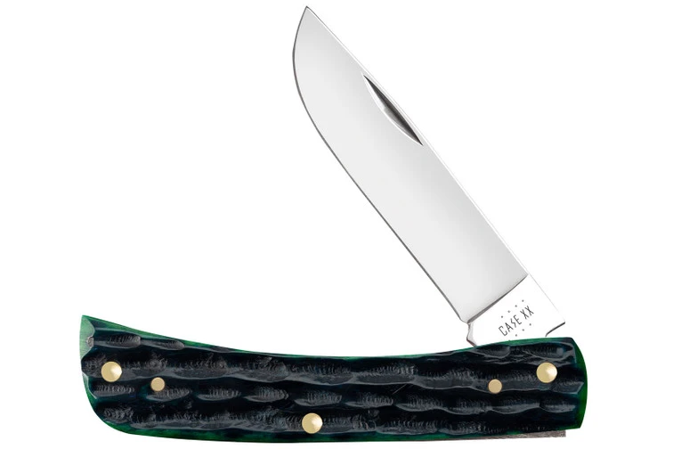 Case Sod Buster Jr - Deep Canyon Hunter Green Jig Bone 1 Case Sod Buster Jr - Deep Canyon Hunter Green Jig Bone