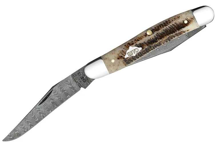 Case Muskrat - Vintage Bone - Damascus 2 Case Muskrat - Vintage Bone - Damascus - Image 2