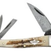 Case Seahorse Whittler - Vintage Bone - Damascus