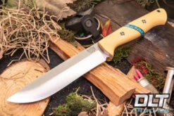 Bravo 1.5 3V Antique Ivory Micarta - Turquoise Spacer - Black Liners - Mosaic Pins - Ram…