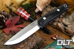 Bushcrafter II Black Canvas Micarta - Blue Liners