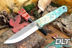 Bushcrafter II Teal Maple Burl - Toxic Green Liners