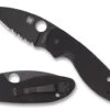 Spyderco Efficient - Black Blade - Partially Serrated