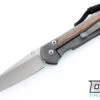 Chris Reeve Large Sebenza 21 - Tanto - Natural Micarta Inlay - Left-Handed