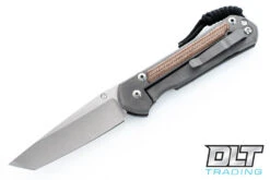 Chris Reeve Large Sebenza 21 - Tanto - Natural Micarta Inlay - Left-Handed
