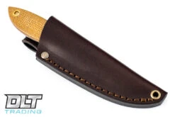 BRISA Necker 80 Bobtail - Mustard Micarta - Flat Ground - Belt Sheath -Knife Online Shop ENZO 5805 09388.1551218380