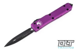 Microtech 122-1VI Ultratech D/E - Violet Handle - Black Blade