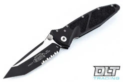 Microtech 161-2 SOCOM Elite T/E-M - Black Handle - Two-Tone Black Handle - Partial Serra…