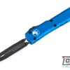 Microtech 122-1BL Ultratech D/E - Blue Handle - Black Blade