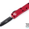 Microtech 233-1RD UTX-85 T/E - Red Handle - Black Blade