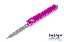 Microtech 147-D12DVI UTX-70 D/E - Distressed Violet Handle - Apocalyptic Blade