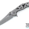 Olamic Cutlery Soloist Agent - Funky Hole Pattern - Rock Handle & Hardware - #1542A
