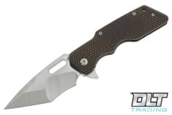 Attn2Detail MK 1 Medium Batwing Grind - Satin S35VN - Contoured Bronze Barbell Titanium