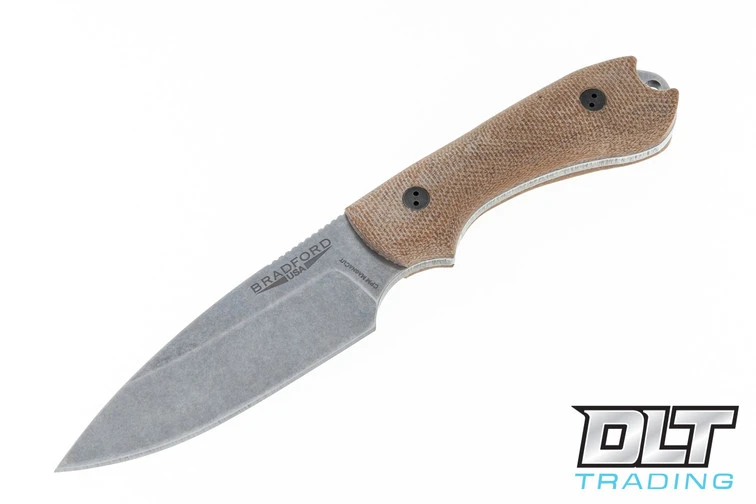 Bradford Guardian 3 Magnacut - 3D Natural Micarta - Saber Grind - Stonewashed 1 Bradford Guardian 3 Magnacut - 3D Natural Micarta - Saber Grind - Stonewashed