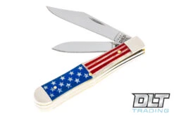 Case Small Swell Center Jack - Patriotic Smooth Natural Bone