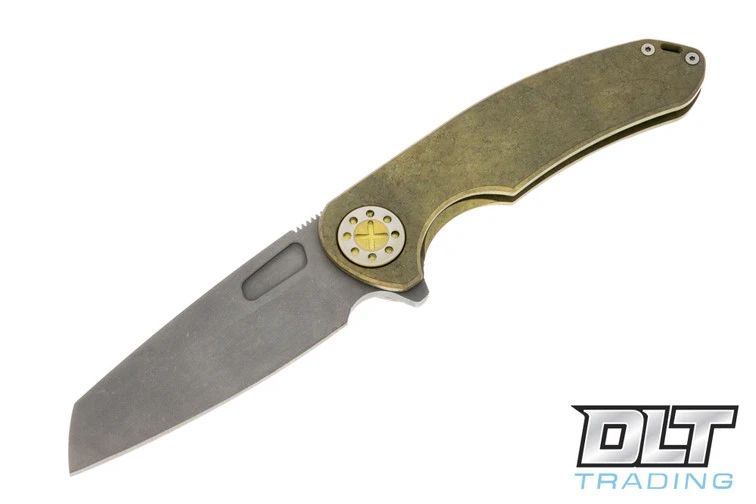 Curtiss F3 Large Flipper - Wharncliffe MagnaCut - Yellow Design Titanium - Yellow & Poli… 1 Curtiss F3 Large Flipper - Wharncliffe MagnaCut - Yellow Design Titanium - Yellow & Poli…