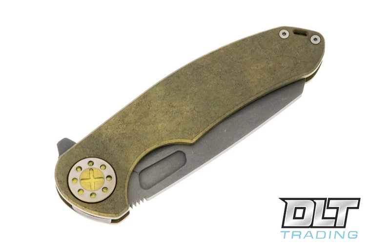Curtiss F3 Large Flipper - Wharncliffe MagnaCut - Yellow Design Titanium - Yellow & Poli… 3 Curtiss F3 Large Flipper - Wharncliffe MagnaCut - Yellow Design Titanium - Yellow & Poli… - Image 3