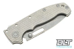 Demko MG AD20S Elmax - Slotted Drop Point - Lightweight Textured Titanium -Knife Online Shop demko ad20s 722223 47141.1658761143