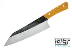 Edge Knife Works 7" Asian Chef - Toasted Wheat Micarta