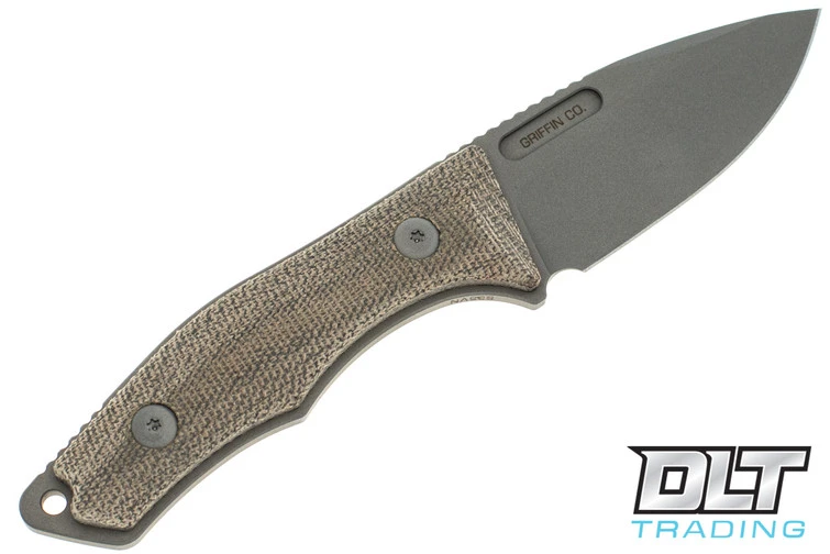 Griffin Scout 2.5 - Bead Blasted S35VN - Green Canvas Micarta 2 Griffin Scout 2.5 - Bead Blasted S35VN - Green Canvas Micarta - Image 2