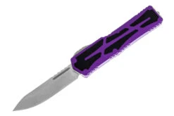 Heretic Colossus S/E Stonewash MagnaCut - Purple Handle - Stonewash Clip