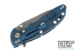 Hinderer 3.5" XM-18 No Choil Slicer 20CV - Battle Blue Anodized - Translucent Green G-10 -Knife Online Shop hinderer 20923112 96678.1677684811
