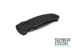 Hogue A01 Microswitch Drop Point - Black Aluminum - Black Blade -Knife Online Shop hogue knives 810320 56064.1628688479