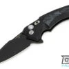 Hogue X5 Flipper 3.5" Spear Point - Black Aluminum - G-Mascus Black Inlay - Black Blade