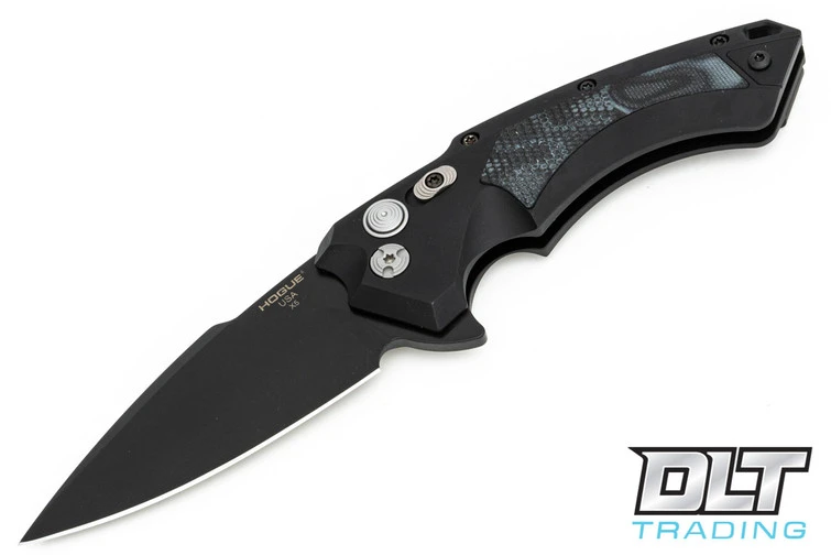 Hogue X5 Flipper 3.5" Spear Point - Black Aluminum - G-Mascus Black Inlay - Black Blade 1 Hogue X5 Flipper 3.5" Spear Point - Black Aluminum - G-Mascus Black Inlay - Black Blade