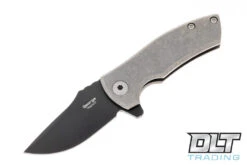 Les George ESV Flipper - Stonewashed Handle - DLC Blade