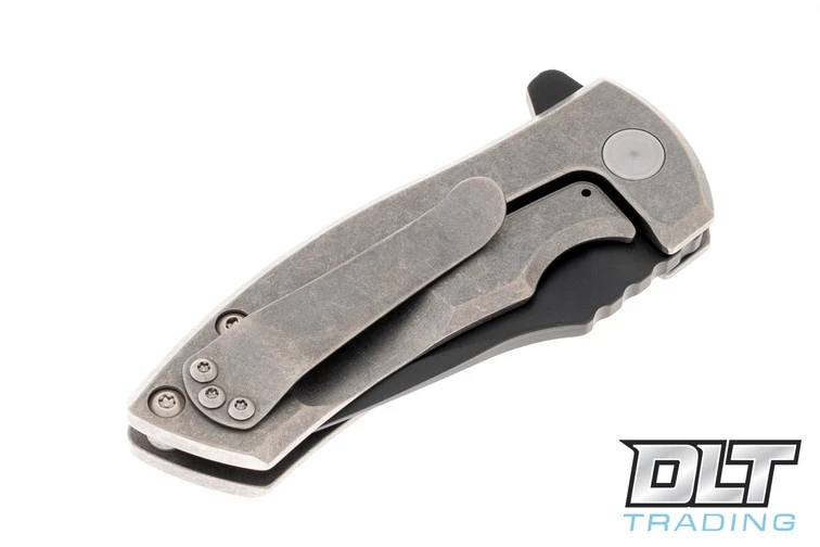 Les George ESV Flipper - Stonewashed Handle - DLC Blade 4 Les George ESV Flipper - Stonewashed Handle - DLC Blade - Image 4