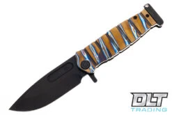 Medford USMC Fighter Flipper PVD S35VN - Faced, Flamed, & Bronze Titanium - PVD Hardware…