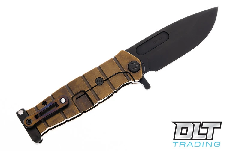 Medford USMC Fighter Flipper PVD S35VN - Faced, Flamed, & Bronze Titanium - PVD Hardware… 2 Medford USMC Fighter Flipper PVD S35VN - Faced, Flamed, & Bronze Titanium - PVD Hardware… - Image 2
