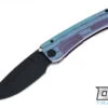 Medford Marauder H Tanto - PVD S45VN - Aqua & Violet Horizontal Tremor Sculpting - PVD H…