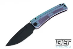 Medford Marauder H Tanto - PVD S45VN - Aqua & Violet Horizontal Tremor Sculpting - PVD H…
