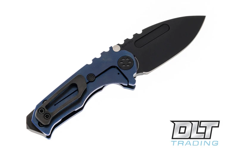 Medford Micro Praetorian T Drop Point - PVD S45VN -Blue Titanium - PVD Hardware & Clip 2 Medford Micro Praetorian T Drop Point - PVD S45VN -Blue Titanium - PVD Hardware & Clip - Image 2