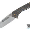Medford Praetorian Slim Flipper Tanto - Tumbled S35VN - Flamed & Blue - Flamed Hardware …