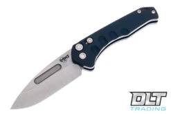 Medford Praetorian Swift Drop Point - Tumbled S35VN - Blue Aluminum