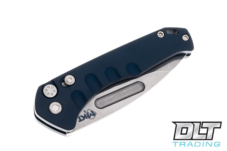 Medford Praetorian Swift Drop Point - Tumbled S35VN - Blue Aluminum 3 Medford Praetorian Swift Drop Point - Tumbled S35VN - Blue Aluminum - Image 3