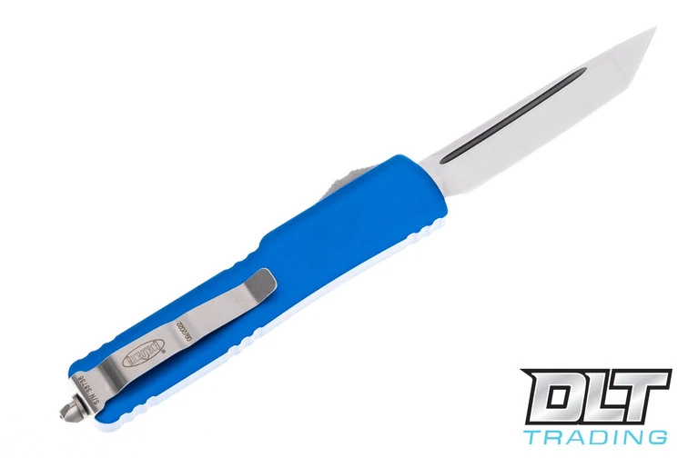 Microtech 149-10BL UTX-70 T/E - Blue Handle - Stonewashed Blade 2 Microtech 149-10BL UTX-70 T/E - Blue Handle - Stonewashed Blade - Image 2